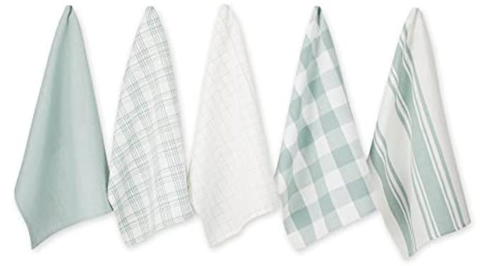Grote geweven katoenen theedoekset - 5 stuks, 18x28 inch
