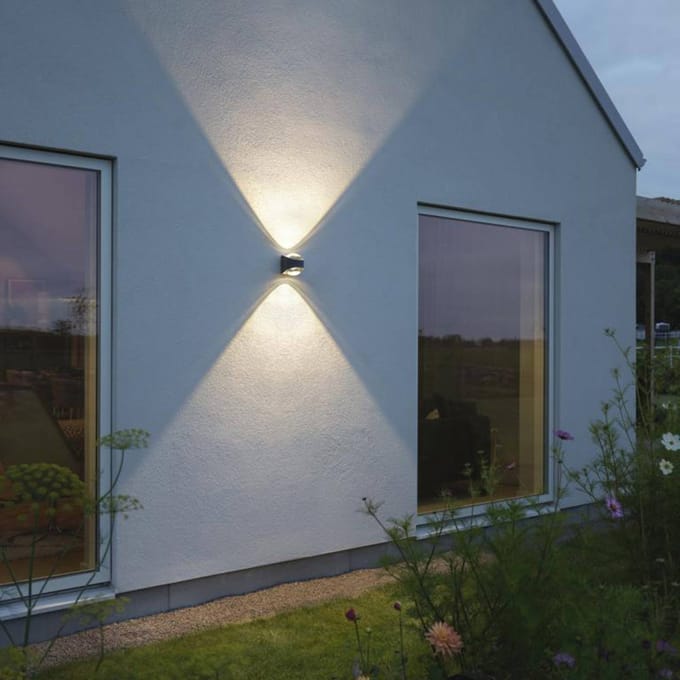 Konstsmide Bitonto anthrazit 7884-370 LED-buitenlamp (wand) Energielabel: E (A - G) LED LED 11 W Antraciet