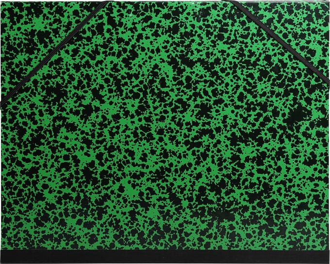 Exacompta 10x Tekenmap Annonay met elastieken 28x38cm - B4 - Groen - 541200E