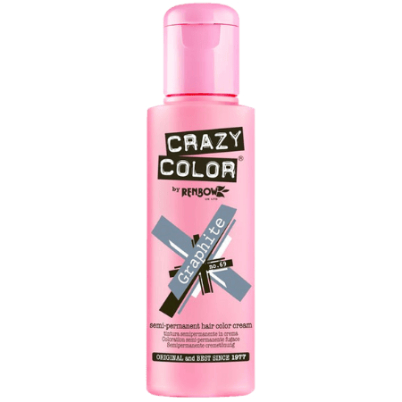 Crazy Color Semi-Permanent Hair Color Cream 69 Graphite 100ml