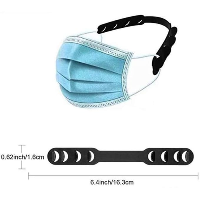 Maskeraccessoire - Set van 20 - Verstelbaar - Comfortabel - Hypoallergeen zwart