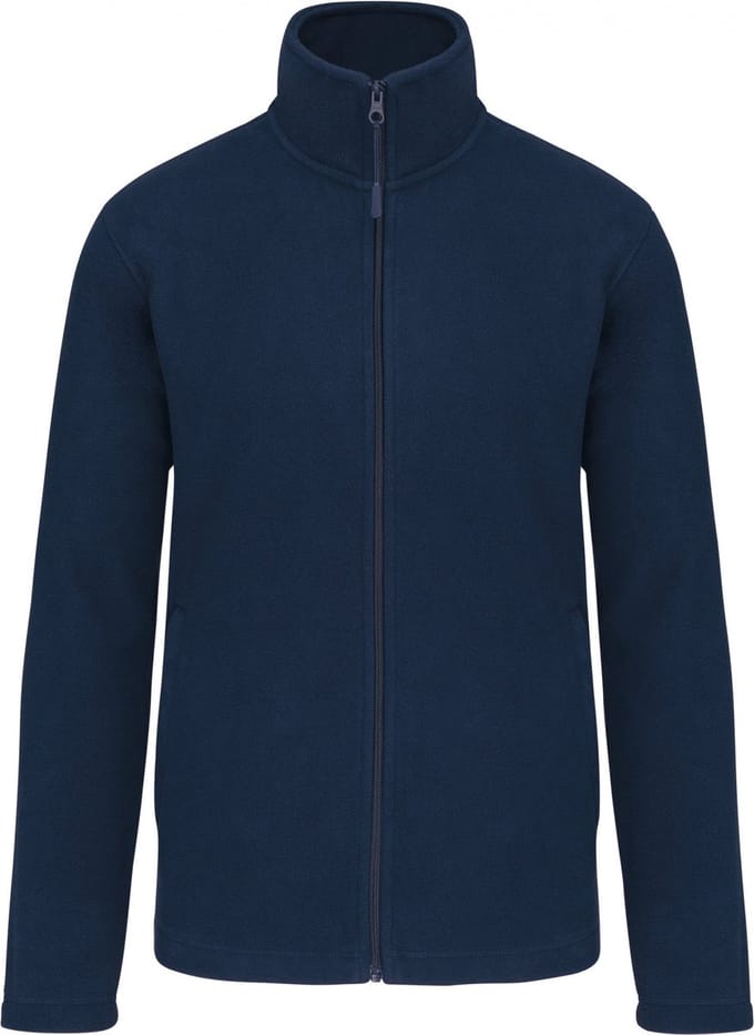 Premium Microfleecevest met rits Kariban Navy blauw - maat S