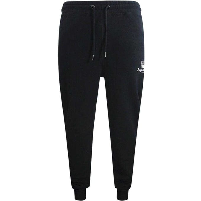 Aquascutum Heren Actieve Basis Geribbelde Joggingbroek (Marineblauw)