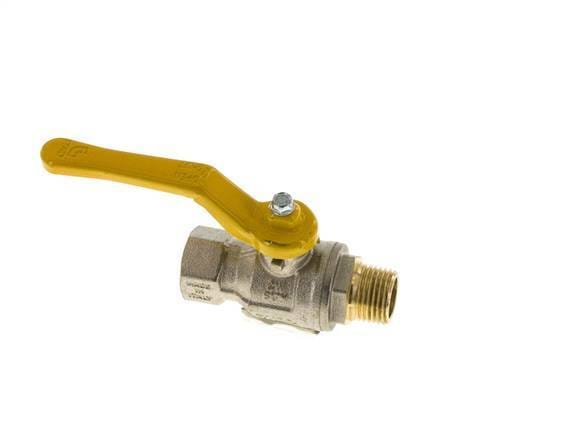Buiten x Binnendraad R/Rp 1/2 inch Gas 2-Weg Messing Kogelkraan - BL2BN-M-GA-MF-012