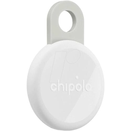 Chipolo LOOP – Bluetooth Tracker & KeyFinder – Oplaadbaar & Waterdicht - Compatibel met Apple Find My & Google Find Hub – 125 dB – Chalk - 1 Pack