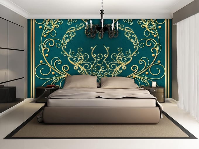 Poster | Geel , Groen | 104 x 70,5 cm