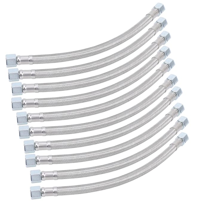 10pcs 14 x 1.5 Filetage Femelle Élément Compresseur d'Air Tuyau Frein Silencieux Sans Huile Tuyau de Ligne 40cm