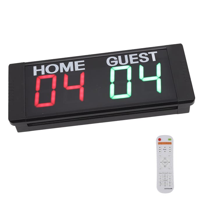 1,5 inch LED Scorebord Draagbare Infrarood Afstandsbediening Digitaal Scorebord met Zoemer voor Regular white