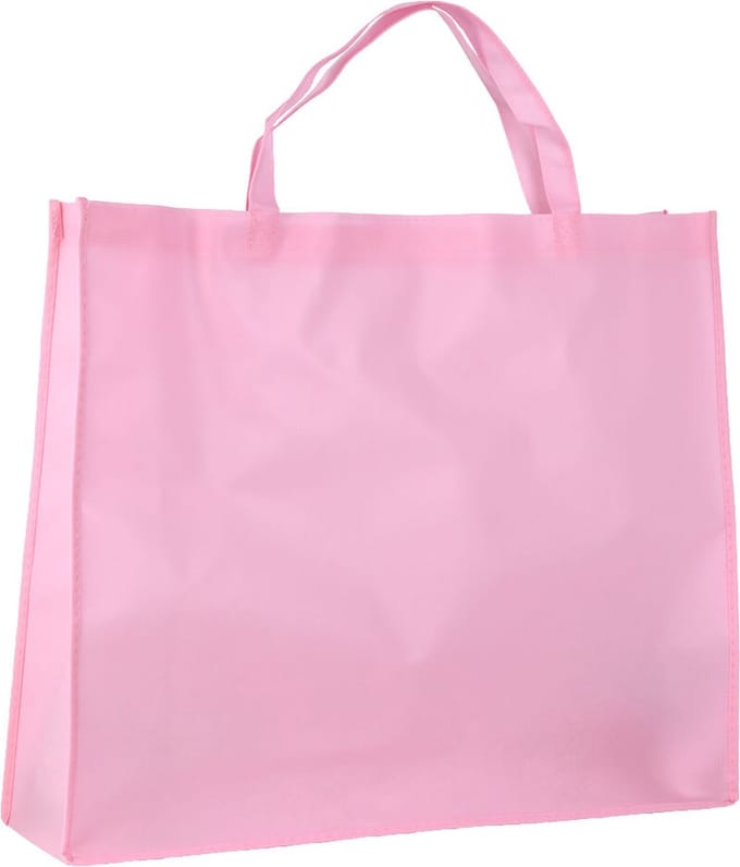10x Shopper Pink Lavender non woven 54x14x45cm