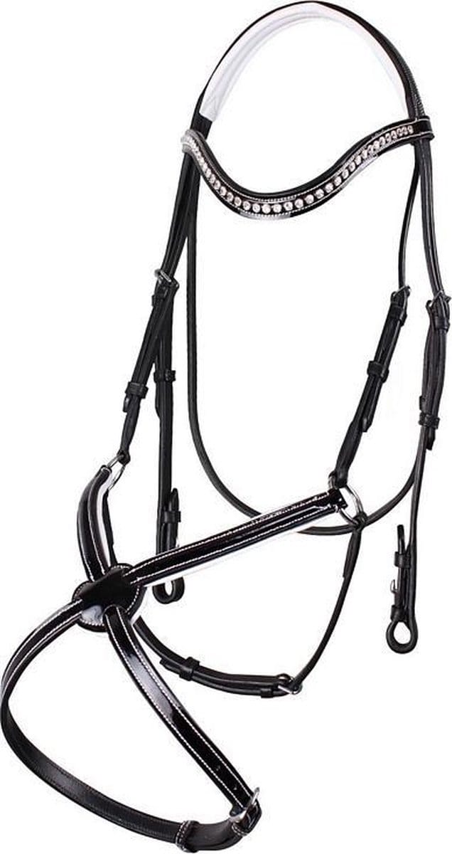 Qhp Hoofdstel Aphrodite Mex Pony | Wit