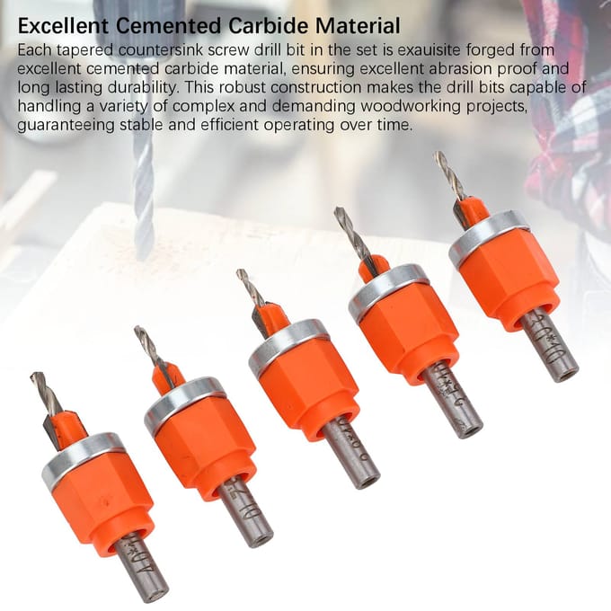 Limiet Verzinkboor Cemented Carbide Nauwkeurige Schroef Taps Verzinkboor voor