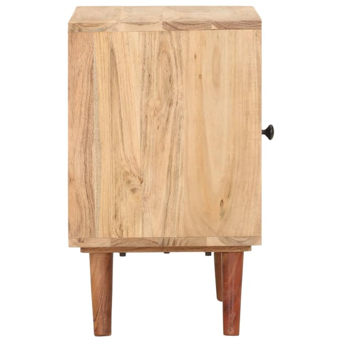 vidaXL - Nachtkastje - 40x30x50 - cm - massief - acaciahout