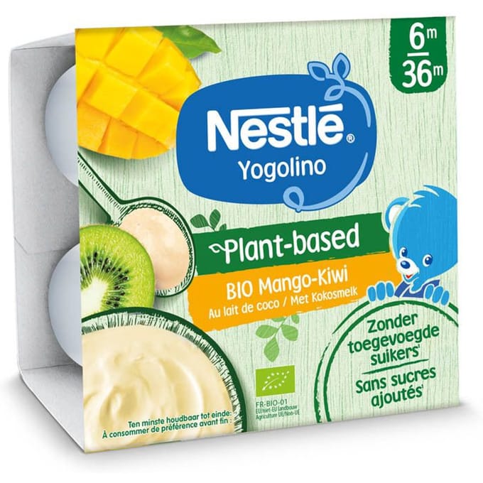 Nestlé® Yogolino Plant-Based Mango - Kiwi Bio 4x90 Voeding