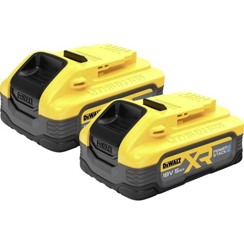 Dewalt DCBP518H2-XJ 18V XR POWERSTACK 5AH Battery, Twin Pack
