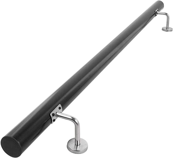 Houten Trapleuning - Handgreep Balkon - Veilig Traplopen - Aanpasbare Lengte - 5cm Diameter - Gelakt Hout