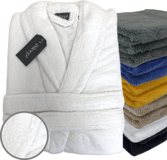 iSleep Terry Badjas - 100% Katoen - Unisex - Maat S - Wit
