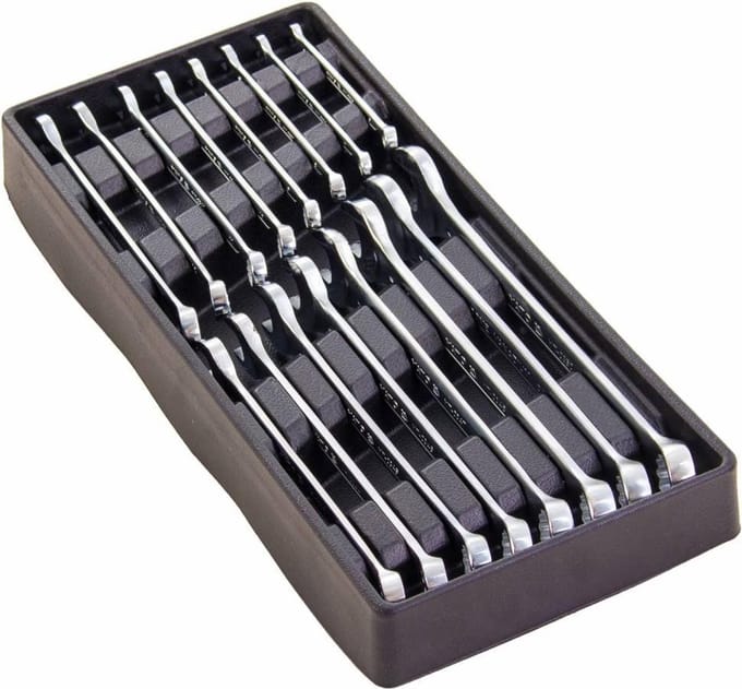Yato Steek-ringsleutelset  - Gereedschapsmodule - 38 x 17 x 4 cm - chrome vanadium - kunstof module