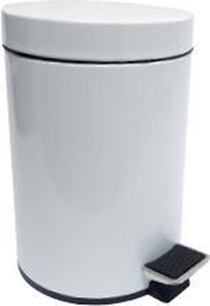 Easybin Pedaalemmer 3 liter afvalemmer Wit