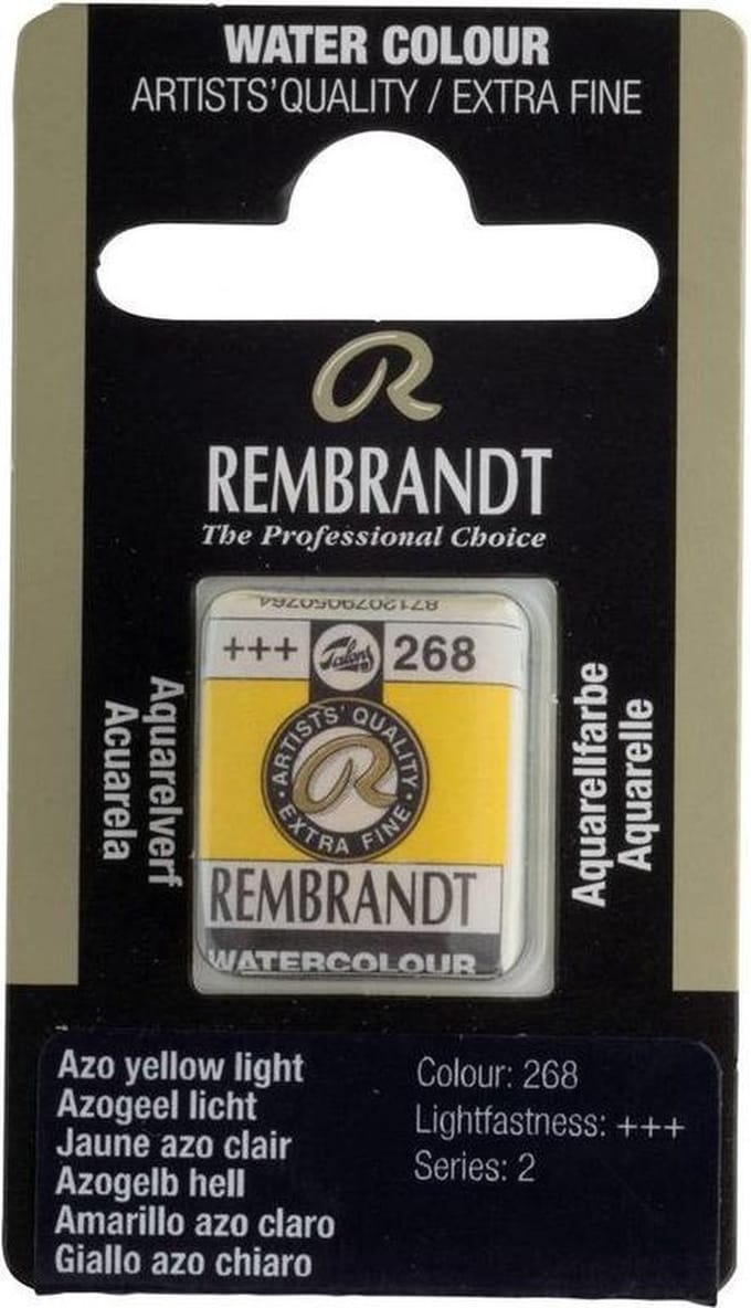 Rembrandt water colour napje Azo Yellow Light (246)