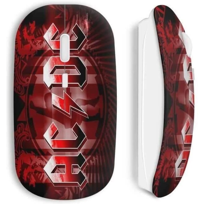 Souris Sans Fil Acdc Red Style Rock