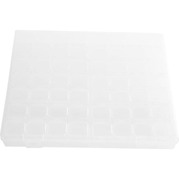 56 Vakken Desktop Nagellak Kunst Opbergdoos Koffer Organizer Sieraden Accessoires Container white