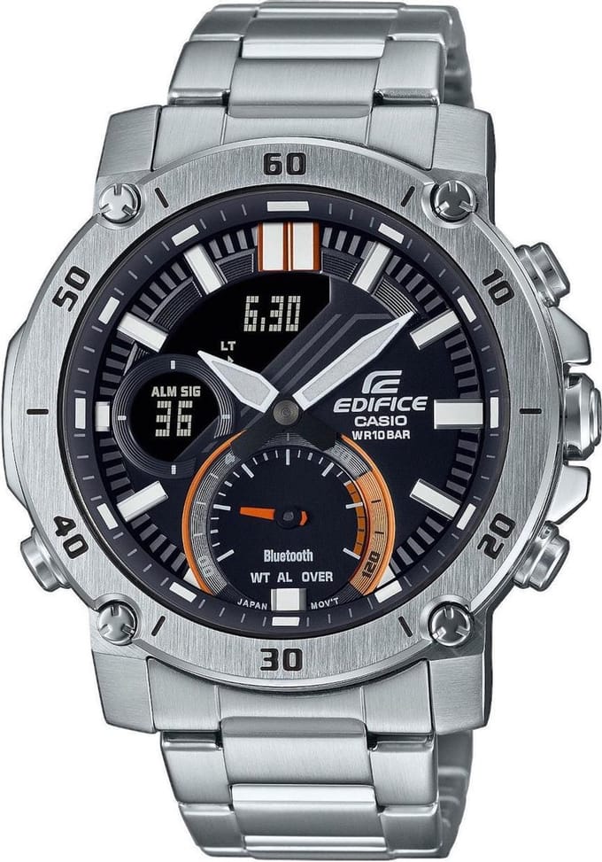 Casio Edifice ECB-20D-1AEF Horloge - Staal - Zilverkleurig - Ø 43 mm