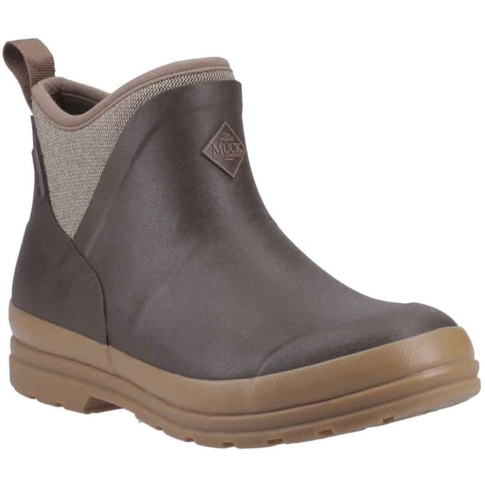 Muck Boots Originals Rubberen Dames Regenlaarzen In Bruin/herringbone Patroon