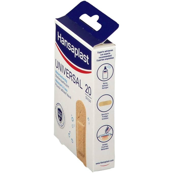 Hansaplast Universal Pleisters - Wondpleisters - Wondverzorging - 20 Stuks
