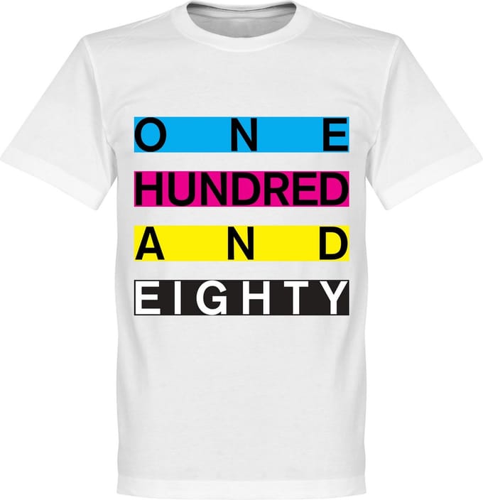 One Hundred & Eighty Banner DARTS T-Shirt - S