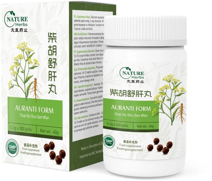 Auranti Form – ChaiHuShuGanWan - Spanning, Opgeblazen gevoel