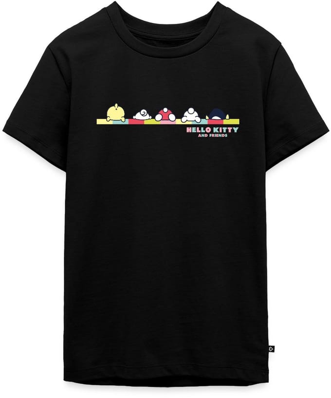 Hello Kitty En Vrienden Achterste Premium T-Shirt Tiener