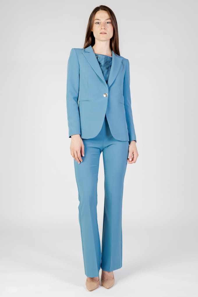 Lichtblauwe Blazer Slim Fit