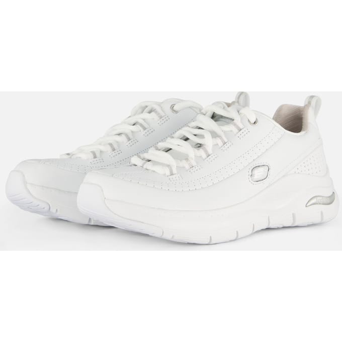 Skechers Arch Fit - Citi Drive Dames Sneakers - White/Silver