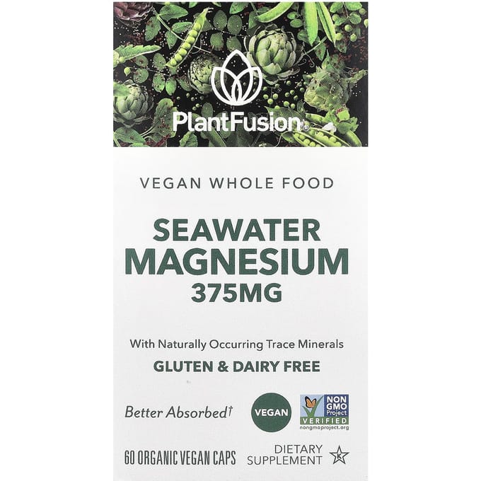 Vegan Zeewater Magnesium, Biologische Groentecapsules 60