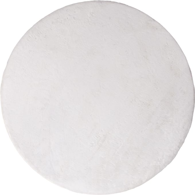 Milton & Oldbrook Fluffy Vloerkleed Ø 160 cm Pavia Wit