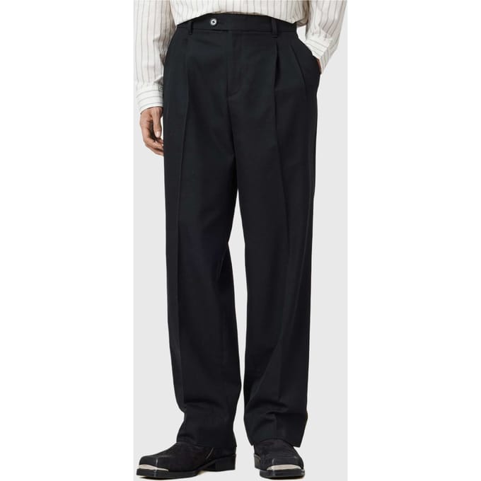AllSaints Tallis Straight Black Maat: W28 | Tailored Broeken Outlet | Heren | Zwart