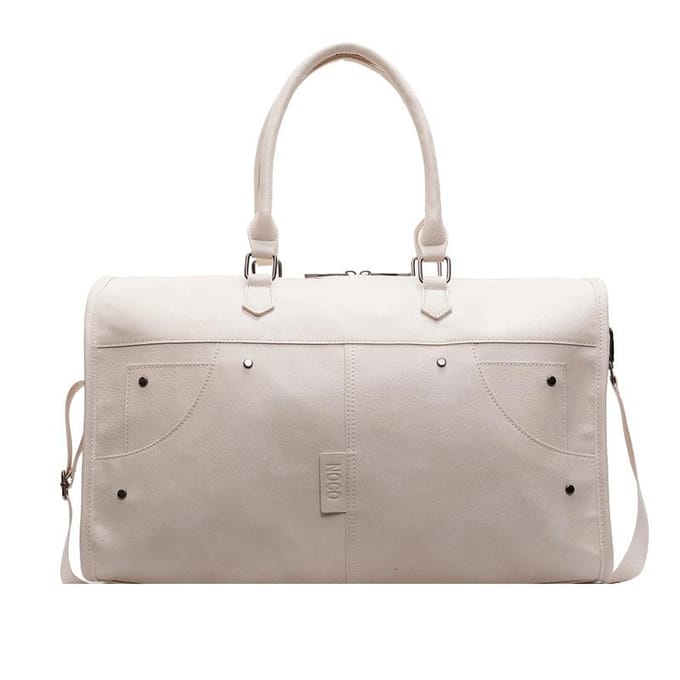 Dames Mode Trendy Grote Capaciteit Zakelijke Reizen Handbagage Tas Ontwerp Excursie Tas white