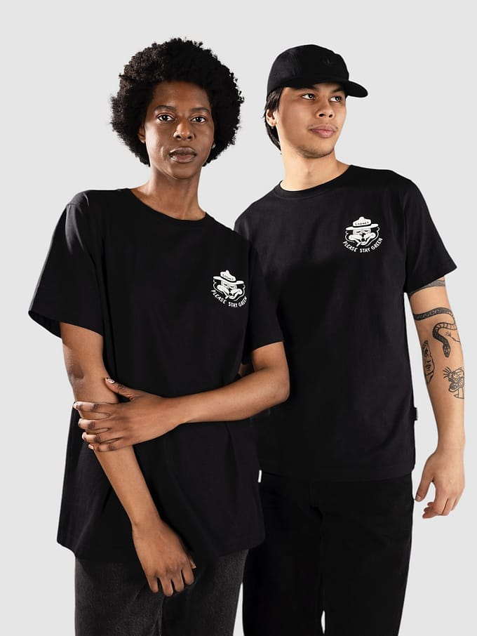 The Dudes Please Classic T-Shirt zwart