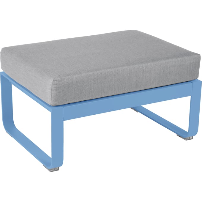 Fermob Gestoffeerde kruk BELLEVIE - E1 Maya blauw - 79 Flanelgrijs