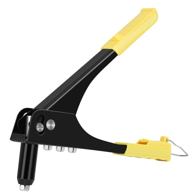 Handmatige Lichtgewicht Popnagelpistool Kit Blindklinknagel Hand Dakgoot Reparatie Heavy Duty Gereedschap black