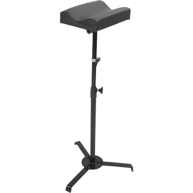 Repose-bras de Tatouage Support Hauteur Réglable Imperméable Base Stable PU Trépied de Tatouage pour Mains Noir black