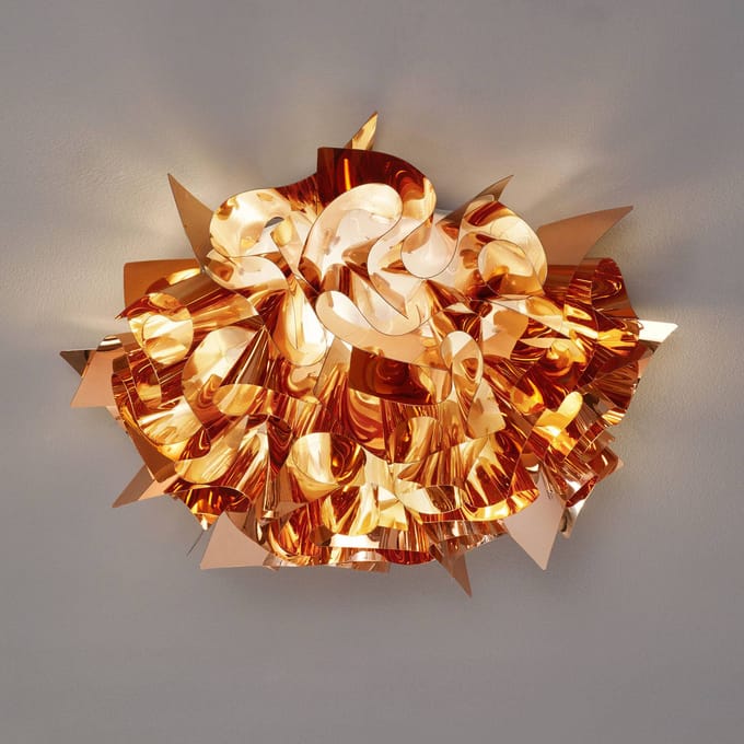Slamp Veli design-plafondlamp, Ø 53cm, koper