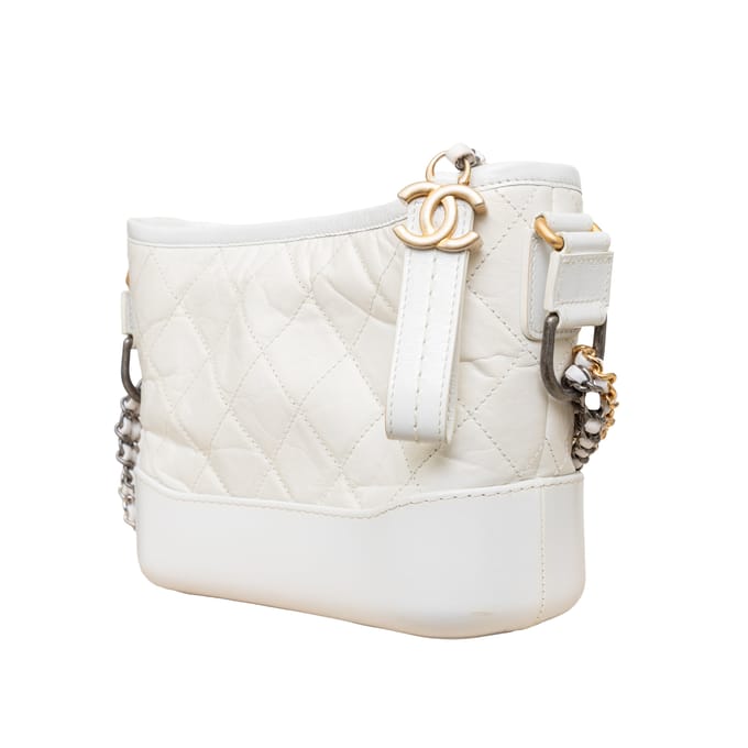 Chanel Gequilted Leren Gabrielle Hobo Tas - '10s