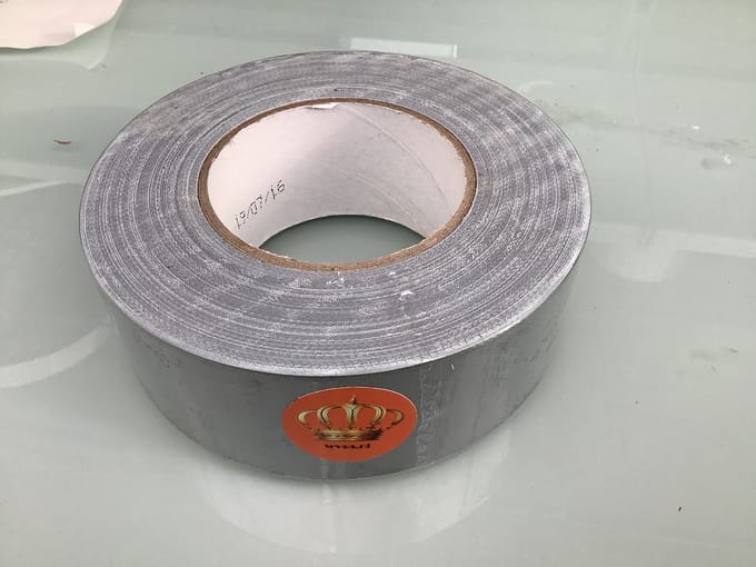 12 x Duck tape. Zwart. 12 rollen van 50mtr.gaffer. Tape.