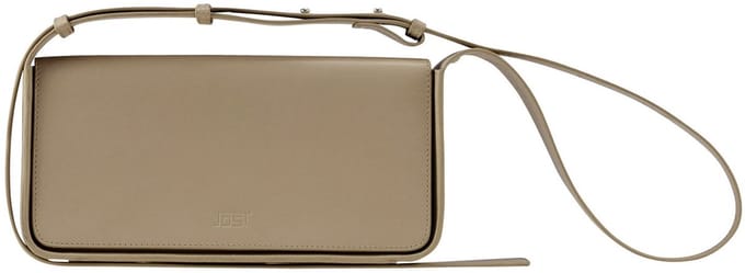 JOST Leren Schoudertas Arva Shoulder Bag Ecru Taupe