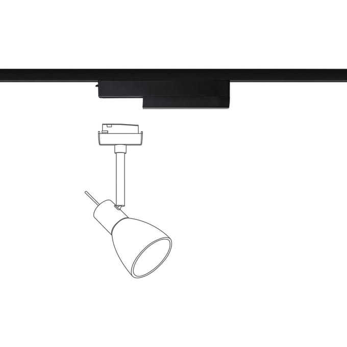 Paulmann ZB Adapter 95524 230V-railsysteemcomponenten Spotadapter (appgestuurd) Zwart (mat)