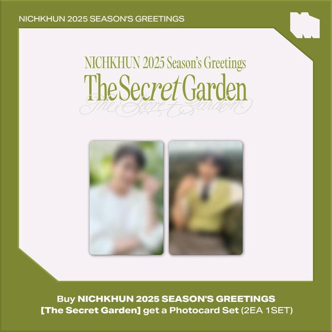 NICHKHUN - 2025 Seizoensgroeten [De Geheime Tuin] KPOP MERCH POB white