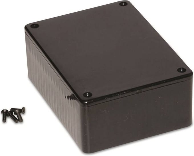 Hammond Electronics 1591SBK Euro-behuizing 110 x 82 x 44 ABS Zwart 1 stuk(s)