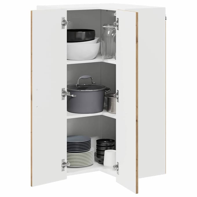 vidaXL - Vaatwasserpaneel - Kalmar - Artisan - Eiken - 57 - x - 57 - x - 100 - cm