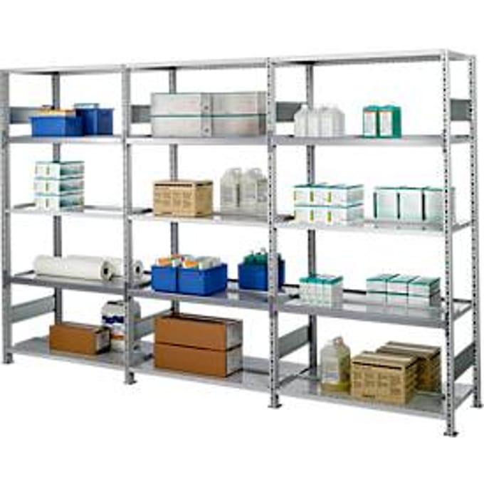 SSI Schaefer archiefrekken, basisdissel, 5 etages, B 750 x D 600 mm, gelakt